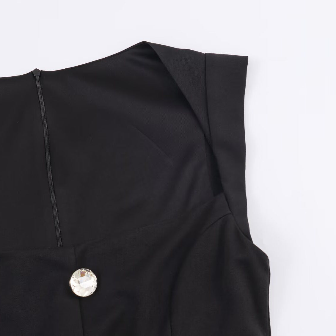 Jewelry button up short jumpsuit