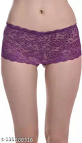 Net Briefs for Women (Purple, 4XL)