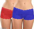 Net Briefs for Women (Red & Blue, S) (Set of 2)