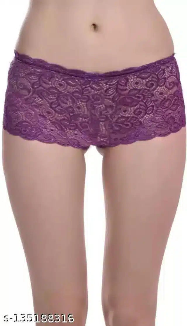 Net Briefs for Women (Purple, XXS)