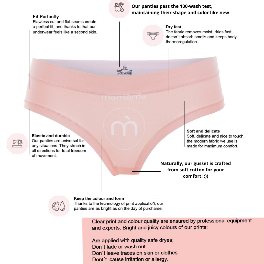 Memème Women’s Ultra-Comfortable BAROQUE - Rome - HIGH WAISTED BRIEF Panties | Original Prints, Unique Designs | Breathable Cotton Crotch, Stretchy Fit, Soft Flat Seams, No Elastic Bands | Style: HIGH WAISTED BRIEF | Everyday Use