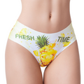 Memème Women’s Ultra-Comfortable FRESH SUMMER - Pineapple - Panties | Original Prints, Unique Designs | Breathable Cotton Crotch, Stretchy Fit, Soft Flat Seams, No Elastic Bands | Two Styles: Slip/Brief and Thong | Everyday Use